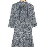 Blue RASPAIL LEO Leopard Print Crinkle Dress / ZADIG & VOLTAIRE - Size XS