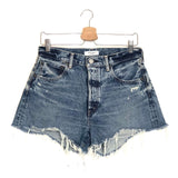 Blue Ripped Denim Shorts / MOUSSY VINTAGE - Size27