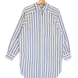 Blue Striped Cotton Long Sleeves Shirt Dress / ISABEL MARANT ETOILE - Size 38