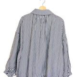 Blue Striped Long Sleeves Shirt - One Size