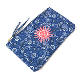 Blue Sun Bandana Print Pochette