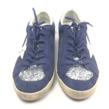 Blue SUPERSTAR Glitter Heel-tab Low Top Sneakers / GOLDEN GOOSE - Size 40