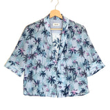 Blue TELMOS SUNSET Tropical Print Silk Shirt / ZADIG & VOLTAIRE - Size XS