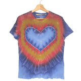 Blue Tie-dye Heart T-shirt / RAQUEL ALLEGRA - Size 0