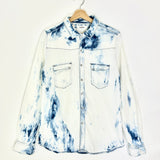 Blue Tie-Dye LOLA Denim Long Sleeves Buttoned Shirt / BA&SH - Size 1