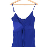 Blue Tie-up Detail Strappy Silk Top / CHRISTOPHER ESBER - Size AUS 8