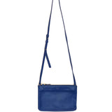Blue TRIO Soft Lambskin Crossbody Bag / CELINE