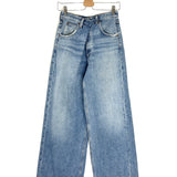 Blue VANA Fold Regenerative Cotton Wide Leg Jeans / AGOLDE - Size 25