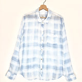 Blue Watercolor Plaid Printed Shirt / RAILS - Size XL