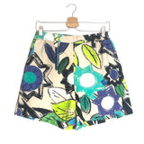 Blue Woven Flower Print Shorts - model PRECIOUS / SOFIE D'HOORE - Size 36