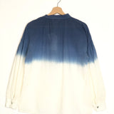 Blue/Ecru Cotton Long Sleeves Shirt - One Size