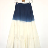Ombre Cotton Maxi Skirt - One Size