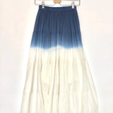 Ombre Cotton Maxi Skirt - One Size