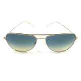 Blue/Grey Tinted Lens Golden Frame Aviator Sunglasses / ISABEL MARANT X OLIVER PEOPLES