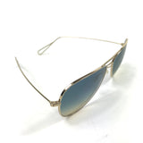 Blue/Grey Tinted Lens Golden Frame Aviator Sunglasses / ISABEL MARANT X OLIVER PEOPLES