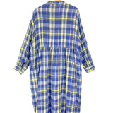 Blue/YellowTartan Checkered Dress / ICHI ANTIQUITES - Size F
