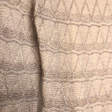 Blush Metallic Crochet-Knit Long Sleeves Mini Dress / MISSONI - Size 38