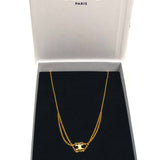 Brass with Gold Finish TRIOMPHE Suspended Necklace / CELINE