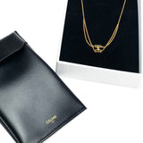 Brass with Gold Finish TRIOMPHE Suspended Necklace / CELINE