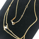 Brass with Gold Finish TRIOMPHE Suspended Necklace / CELINE