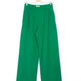 Bright Green Wide-leg LOULOU Trousers / SEZANE - Size 36