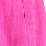 Bright Pink Silk Blend Wide Leg Pants / JACQUEMUS - Size 36