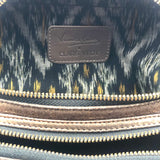 Bronze Leather Metallic Banana Bag / CLARIS VIROT X VERONICA LOUBRY