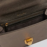 Bronze Metallic Studded Flap Shoulder Bag - model DIORAMA / CHRISTIAN DIOR