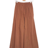 Bronze Poplin Cotton Palazzo Pants