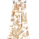 Bronze Toile de Jouy Print Pants / PORTINERIA LORANN - One Size