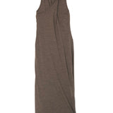 Brown Anagram Embroidered Twist-back Wool-blend Jersey Maxi Dress / LOEWE - Size S