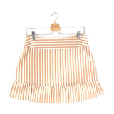 Brown CASSI Striped Cotton Mini Skirt / SEZANE - Size 38