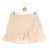 Brown CASSI Striped Cotton Mini Skirt / SEZANE - Size 38