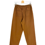 Brown Cotton Wide-Leg Elastic Waistband Trousers / SONGE LAB - Size L
