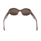 Brown TRIOMPH Frame Oval Sunglasses / CELINE