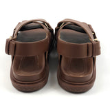 Brown FUSSBET Leather Sandals / MARNI - Size 38.5