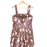 Brown HERLINA Embossed Animal-Print Faux Leather Mini Dress / ROTATE BY BIRGER CHRISTENSEN - Size 40