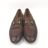 Brown JORDAAN Horsebit Leather Loafers / GUCCI - Size 38