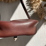 Dark Brown Leather Shoulder Bag - model RODEO / GOLDEN GOOSE