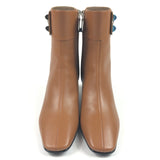 Brown Leather DECOUVERTE 50 Ankle Boots / HERMES - Size 36.5