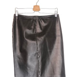 Brown Leather Mid-length Skirt / GUCCI - Size 40
