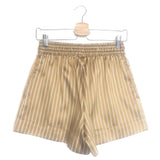 Brown LEOPAUL Pinstripe Shorts / SANDRO - Size 34