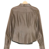 Brown Long Sleeves Leather Shirt / GUCCI - Size IT 42
