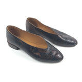 Brown MATILDA Python Print Low Flat Ballerinas / SEZANE - Size 37