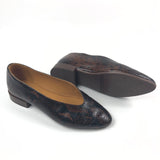 Brown MATILDA Python Print Low Flat Ballerinas / SEZANE - Size 37