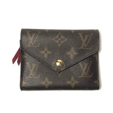Brown Monogram Compact Leather Wallet / LOUIS VUITTON
