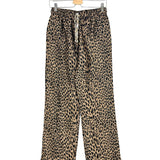 Brown POMY JAC Leopard Print Drawstring Straight Pants / / ZADIG & VOLTAIRE - Size 38