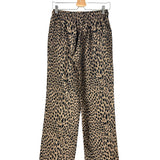 Brown POMY JAC Leopard Print Drawstring Straight Pants / / ZADIG & VOLTAIRE - Size 38