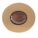 Brown Raffia and Felt Fedora Hat / MAISON MICHEL - Size M