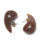 Brown Resin Earring / SEZANE - One Size